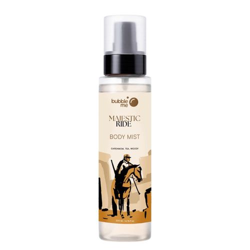 Bubble Me Majestic Ride Body Mist: A Bold Blend of Myrrh, Cedar & White Musk | 200 ml