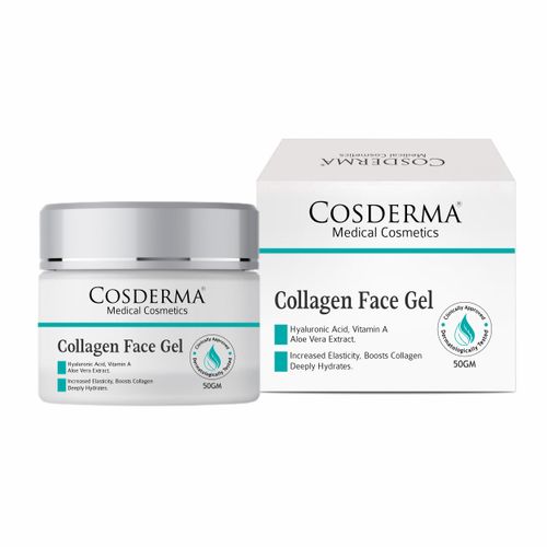 Cosderma Collagen Face Gel | Ultra-Hydrating & Anti-Aging for All Skin Types 50 gm