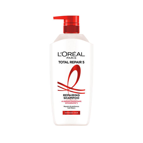 L'Oreal Paris Total Repair 5 Shampoo For Damaged Hair | Powered by Keratin XS Technology| Fights 5 Signs of Hair Damage- Frizz, Breakage, Dryness, Stiff Hair, and Split ends | 1000 ml