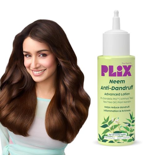 PLIX Neem Anti-Dandruff Advanced Lotion | Reduce Dandruff, Itching & Irritation | With Dandelix Pro & Ichthyol PALE | Paraben & Sulphate Free | Unisex (60 ml)