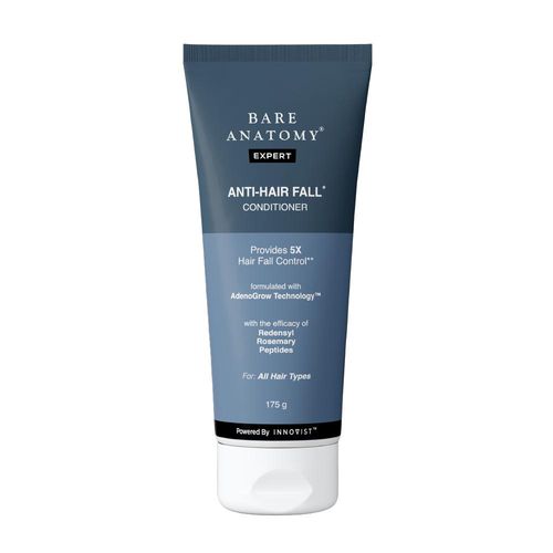 Bare Anatomy Anti-Hair Fall Conditioner for Hair Fall with Redensyl, Rosemary & Peptides | Reduces Hair Thinning & Breakage | Strengthens Hair, Reduces Frizz & Adds Shine | For All Hair Types | 175 gm