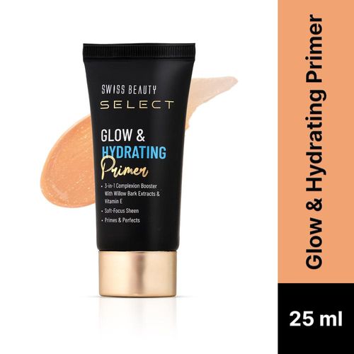 Swiss Beauty Select Glow & Hydrating Primer Enriched With Vitamin E & Witch Hazel Extract 25 ml