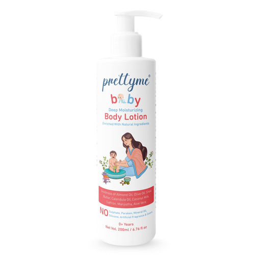 Prettyme Baby Deep Moisturizing Daily Body Lotion | For Newborn, Kids & All Skin Types, 200 ml