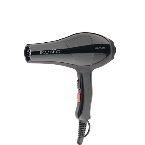 Ikonic Blaze Hair Dryer 1800W-2000W 3 Heat and 2 Speed Setting Combination Powerful AC Motor comes with 2 Interchangeable Nozzles, For All Hair Types 1 pc | gift for women