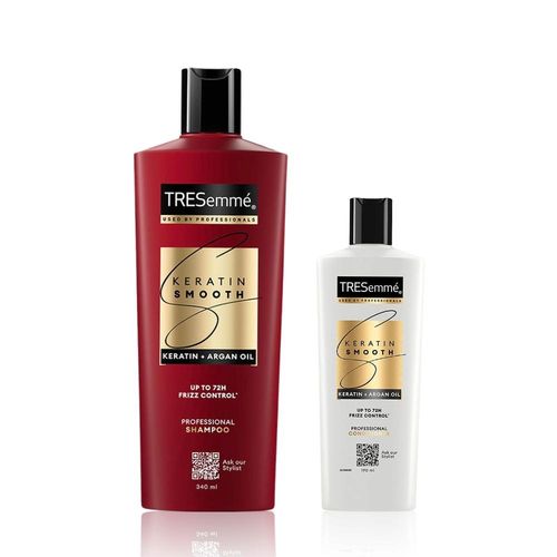 TRESemme Keratin Smooth Combo (Shampoo (340 ml) + Conditioner (190 ml)) Combo of 2