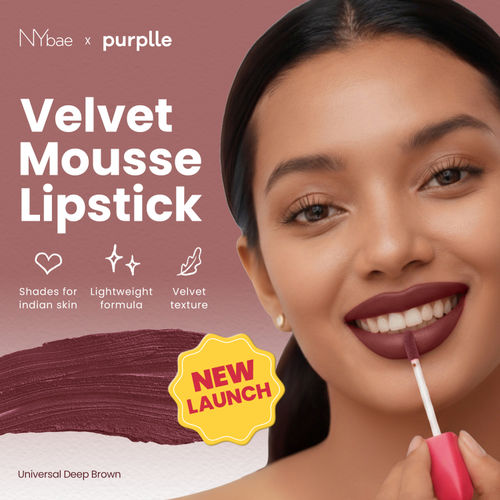 NY Bae Velvet Mousse Lipstick – Brown Girl Brown 10 (6.5 ml)| Velvet Matte Finish | Long-Lasting | Transferproof & Smudgeproof | Ultra Light & Smooth Texture | High Color Payoff