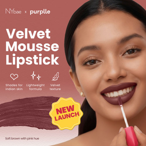 NY Bae Velvet Mousse Lipstick – Pink Roast 11 (6.5 ml) | Velvet Matte Finish | Long-Lasting | Transferproof & Smudgeproof | Ultra Light & Smooth Texture | High Color Payoff