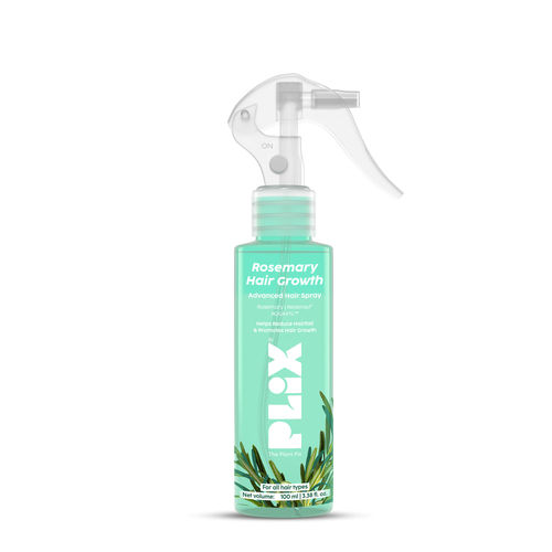 PLIX Rosemary Hair Growth Advanced Hair Spray for fuller, thicker hair | Redensyl® & Rosemary Extract | Easy to Use | Mess-free | Stimulates Hair Follicles & Promotes Hair Growth | For All Hair Types | 100 ml