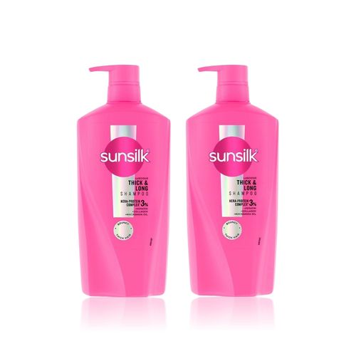 Sunsilk Luscious Thick & Long Shampoo (650 ml ) pack of 2