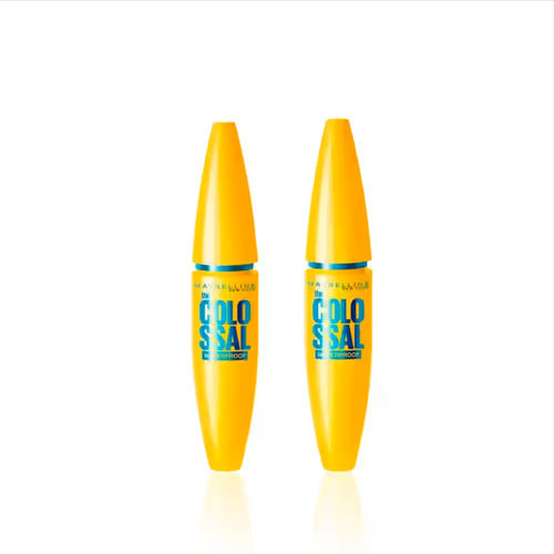 Maybelline New York The ColossalA 2x Volume Waterproof MascaraA (Pack of 2) - Black (10 ml)