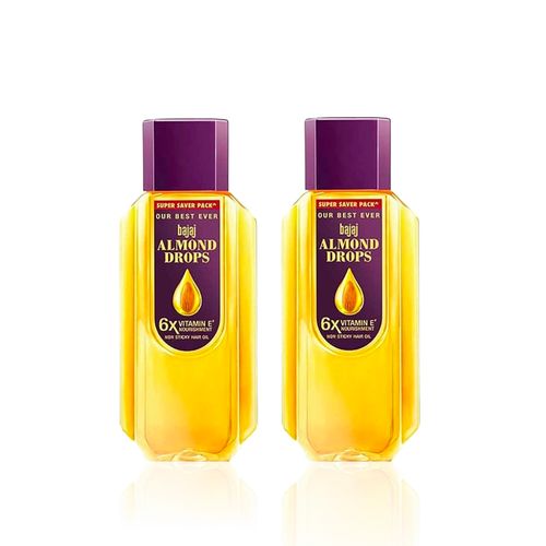 Bajaj Almond Drops Hair Oil enriched with 6X Vitamin E Reduces Hair Fall 1250 ml (625 ml * 2) Pack of 2