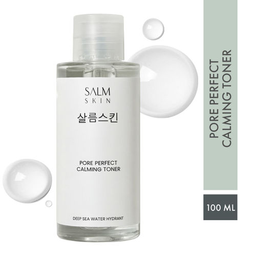 Salm Skin Pore Perfect Calming Toner (100 ml) | Korean Toner for Hydration & Tightening Open Pores | Moisturises Skin & Restores Skin's Natural Balance