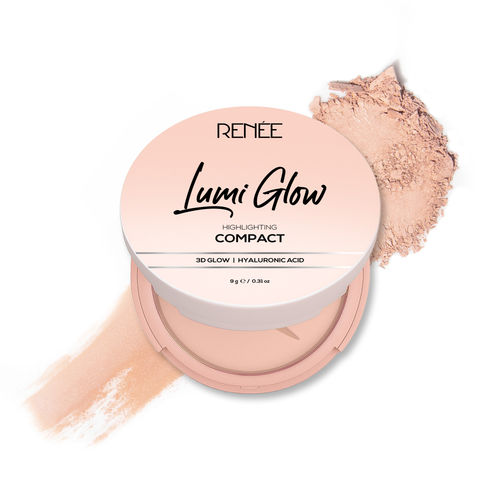 RENEE Lumi Glow Highlighting Compact 02 Satin Beige - 9 gm