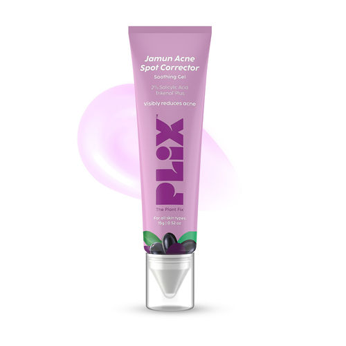 PLIX Jamun Acne Spot Corrector Gel For Reducing Active Acne | Day & Night Gel | Controls Oil & Soothes Inflammation | For Men & Women | 15 gm