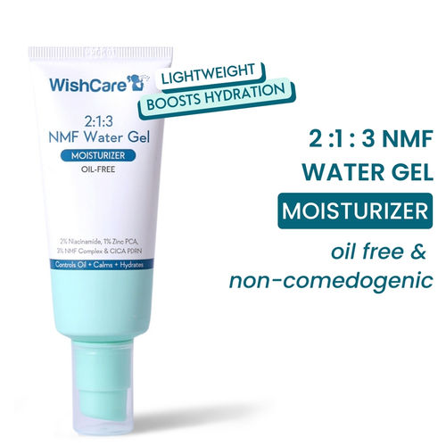 WishCare 2:1:3 NMF Water Gel Moisturizer for Oily & Sensitive Skin|Oil-Free|Controls Oil & Hydrates - 50 ml