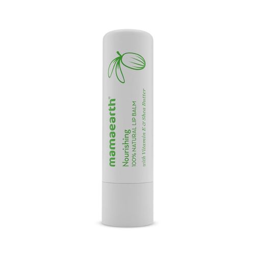 Mamaearth Nourishing 100% Natural Lip Balm with Vitamin E and Shea Butter for Soft & Supple Lips - 4 gm
