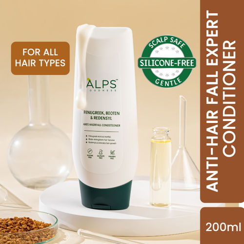 Alps Goodness Fenugreek, Biotin and Redensyl Anti Hairfall Hair Conditioner (200 ml)| Methi Hairloss Control Conditioner For All Hair Types | Silicone, Sulphate & Paraben Free | Vegan & Cruelty Free