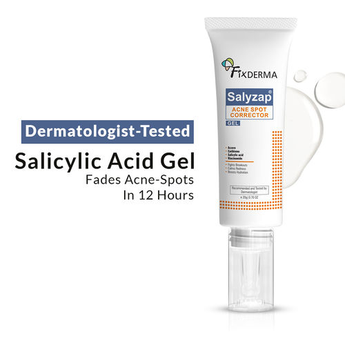 Fixderma Salyzap Acne Spot Corrector Gel with Salicylic Acid & Aczero Reduce Acne Pimples 20 gm