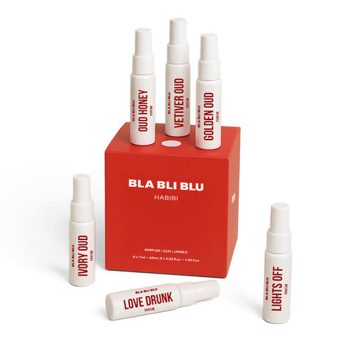 Blabliblu The Game Changer Unisex Perfume Trial Set|6 x7 ml|Oud & Spicy Notes|Long Lasting Perfume - Combo of 6