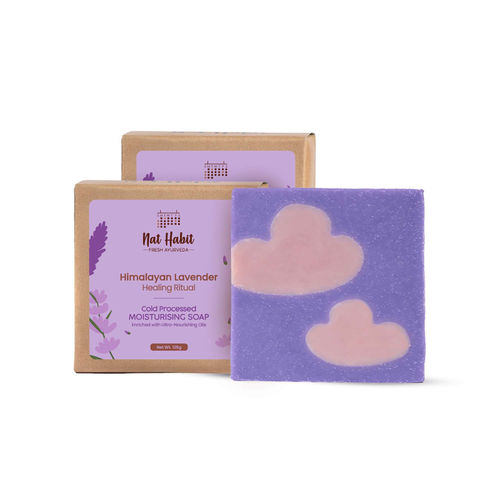 Nat Habit Cold Processed Himalayan Lavender Moisturising Soap - Pack of 2