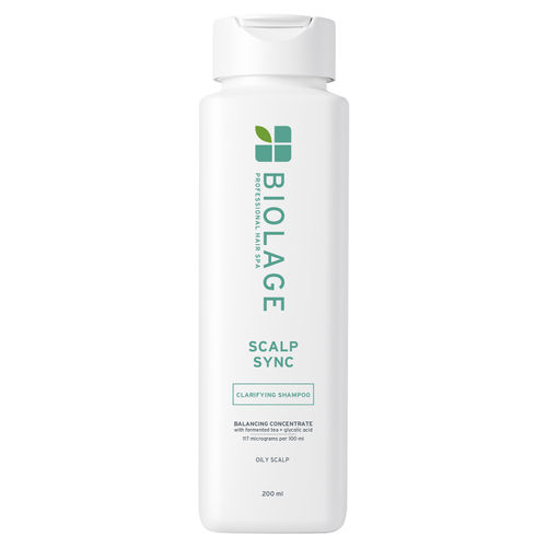 Biolage Scalp Sync Clarifying Shampoo for Soothed and Hydrated Scalp with Fermented Tea and Glycolic Acid for 72HR Soothed and Hydrated Scalp for Women and Men Vegan and Cruelty-Free, 200 ml