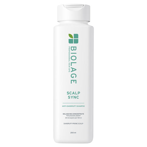 Biolage Scalp Sync Anti-Dandruff Shampoo, Removes Visible Flakes from 1st Use, Enriched with Piroctone Olamine, Shampoo for Men and Women, Deep Scalp Treatment, Vegan & Cruelty-Free, 200 ml