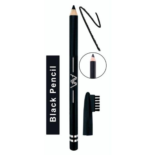 AYA Waterproof Eyebrow Pencil With Brush (Black) - 1.4 gm
