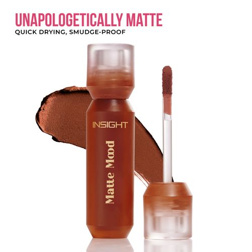 Insight Cosmetics Matte Mood Liquid Lipstick – Nutmeg Nuisance - 3.5 gm