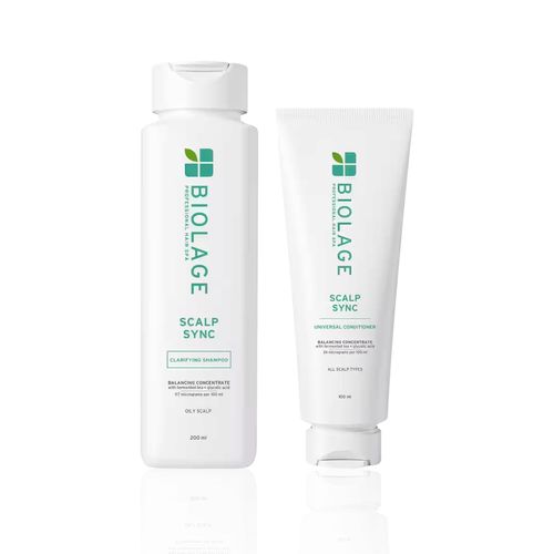 Biolage Scalp Sync Clarifying & Hydrating Duo | Shampoo (200 ml) + Universal Conditioner (100 ml) - Combo of 2