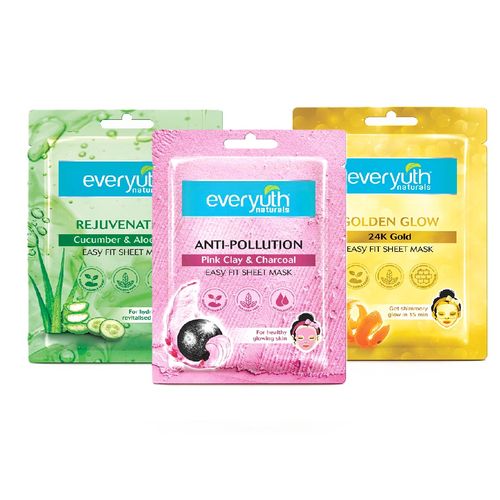 Everyuth Naturals Assorted Sheet Masks (Pack of 3)