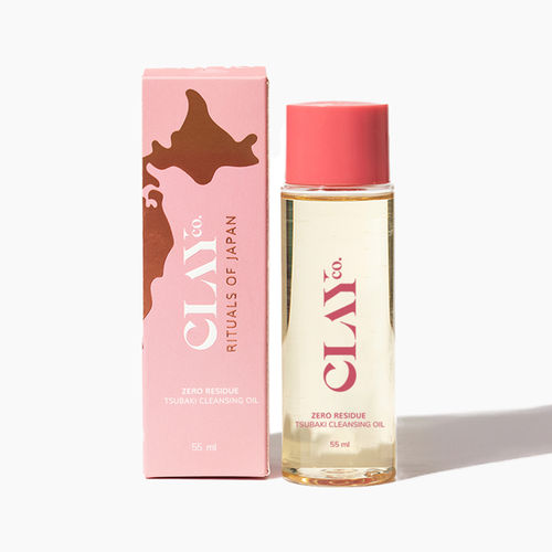 ClayCo Zero Residue Tsubaki Dry Cleansing Oil - Removes Makeup & Impurities, Moisturizing (55 ml)