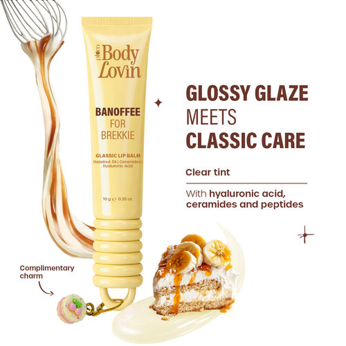 Plum BodyLovin' Banoffee For Brekkie Glassic Lip Balm | 10 gm