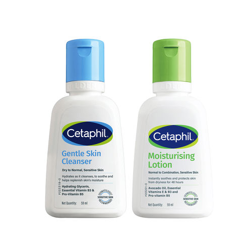 Cetaphil Travel Pack for Dry to Normal Sensitive skin Skin Care Kit (118 ml)