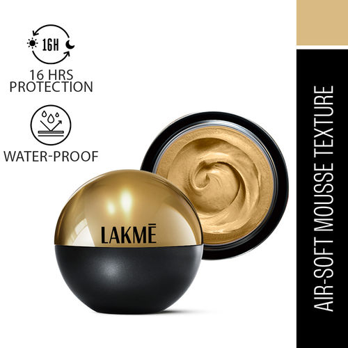 Lakme Xtraordin-airy Mattereal Mousse Foundation, Matte Finish, 01 Classic Ivory, 25 gm