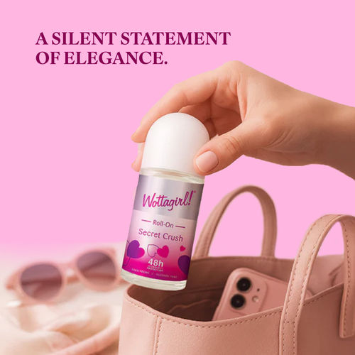 Layerr Wottagirl&nbsp; Roll-On Secret Crush 50 ml | 100% Vegan | Sweet Fruity Deodorant with Mandarin, Pineapple & Vanilla | 48H Odour Protection | Alcohol-Free