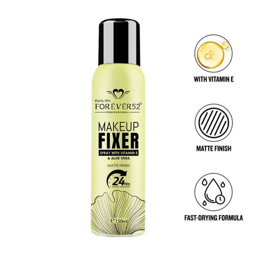 Daily Life Forever52 Makeup Fixer Spray, Vitamin E & Aloe Vera, Lightweight Mist, 24-Hour Lock-in, Matte Finish - (150 ml) FZ101