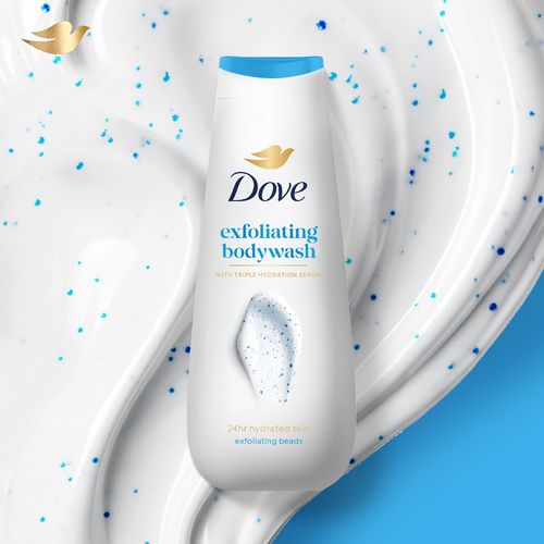 Dove Exfoliating Body Wash with Triple Hydration Serum (300 ml)