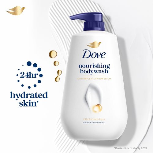 Dove Nourishing Bodywash with Triple Hydration Serum, 825 ml