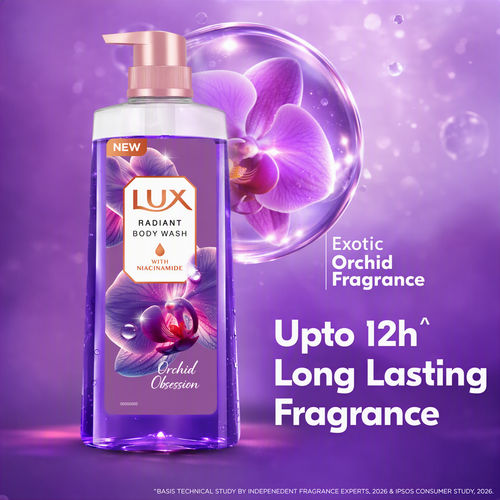 Lux Magical Orchid Body Wash Shower Gel with Niacinamide| Long Lasting, Gives Radiant Glow & Deep Cleanses| For All Skin Types| 750 ml