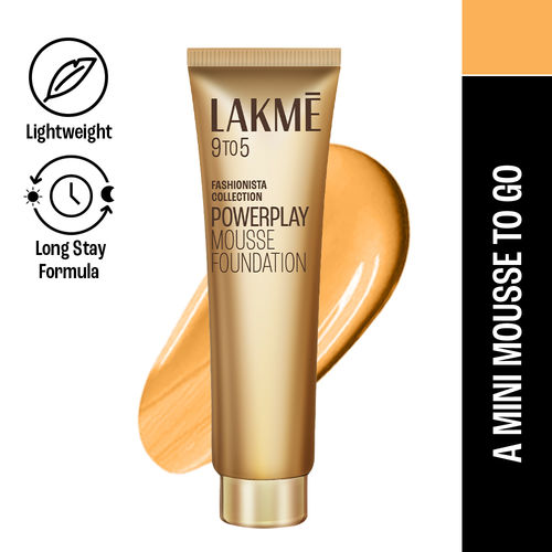 Lakme 9 To 5 Powerplay Matte Mousse Foundation - Beige Vanilla 02 (6 gm)