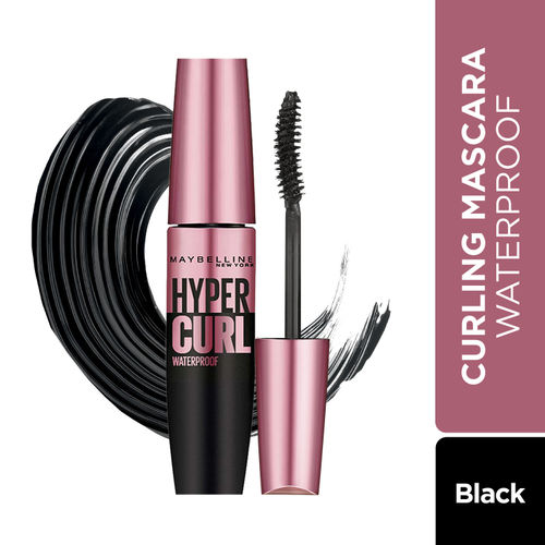 Maybelline New York Mascara, Curls Lashes, Highly Pigmented Colour, Long-lasting, Waterproof, Hypercurl, Very Black, 9.2 ml