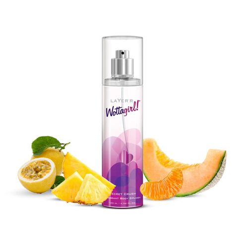 Layerr Wottagirl ! Fragrant Body Splash - SECRET CRUSH 135 ml | fragrance for women | body mist for women