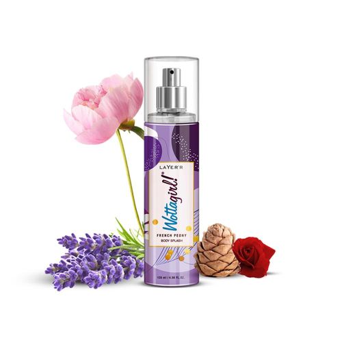 Layerr Wottagirl ! Fragrant Body Splash - FRENCH PEONY 135 ml | fragrance for women | body mist for women