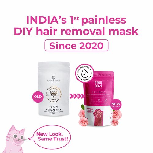 Meeoow Club 4-in-1 Rose Body Hair Removal Powder Mask (80 gm)