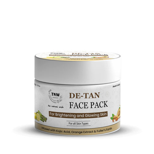 TNW The Natural Wash D-Tan Face Pack for Glowing & Brightening&nbsp;Skin - 50 gm | Effective Tan Removal Face Pack | Anti-Tan Face Pack with Orange Extract