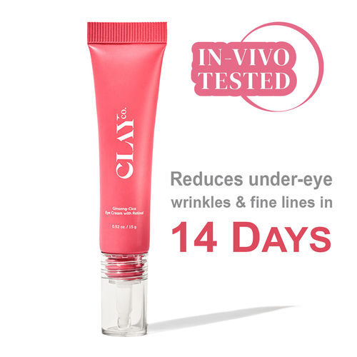 ClayCo Ginseng Cica Brightening Under Eye Cream With Retinol (15 gm)