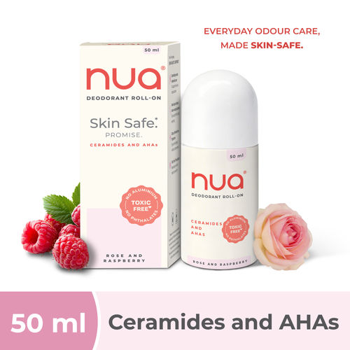 Nua Deodorant Roll-On (Rose & Raspberry) 50 ml
