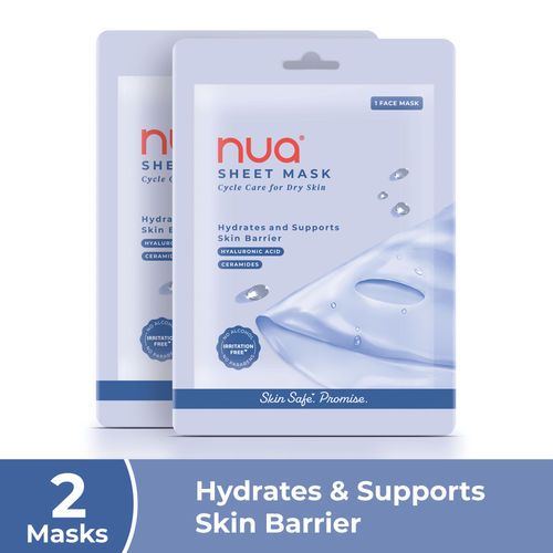 Nua Hyaluronic acid and Ceramides Sheet Mask (Pack of 2)