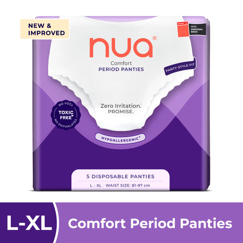 Nua Comfort Disposable Period Panties (L-XL) 5 pc