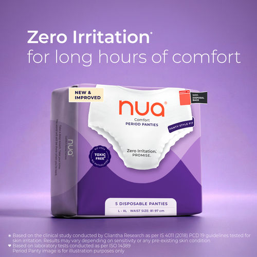 Nua Comfort Disposable Period Panties (L-XL) 5 pc
